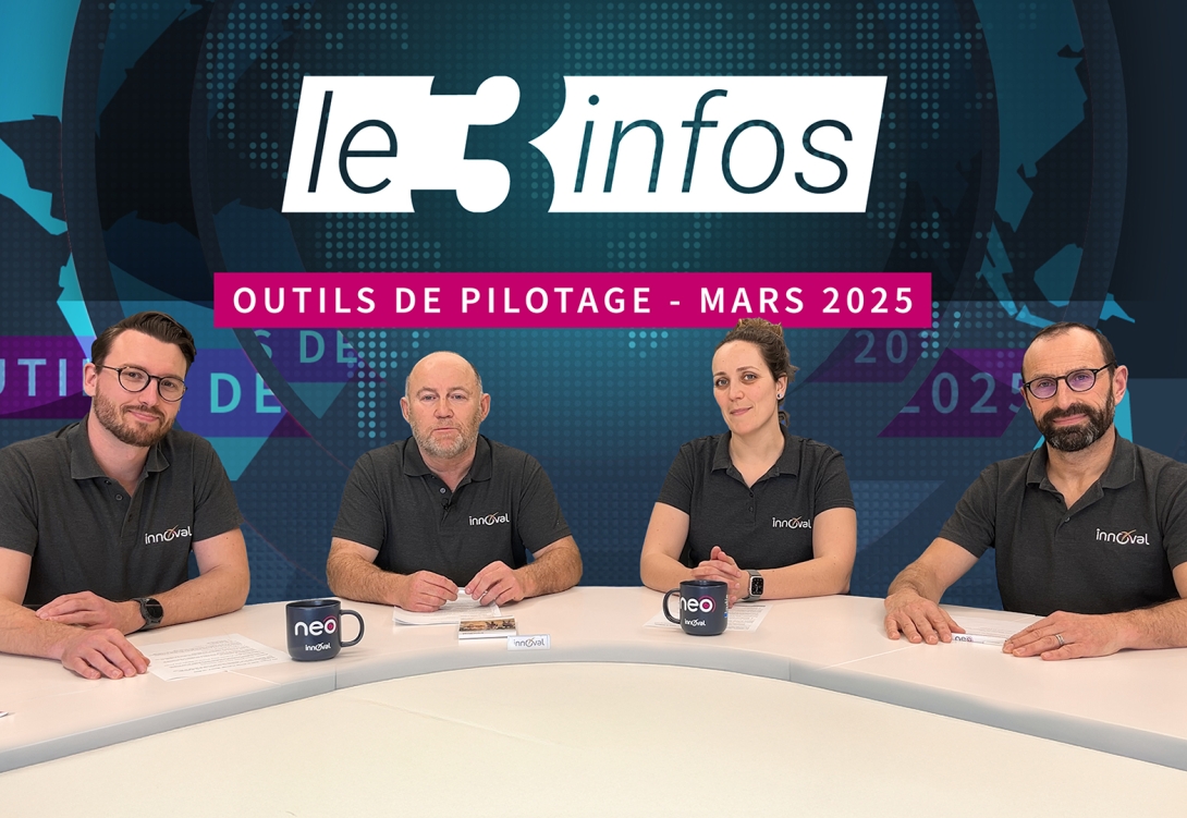 Nouvelle édition du "3 Infos" : focus sur les outils de pilotage en élevage